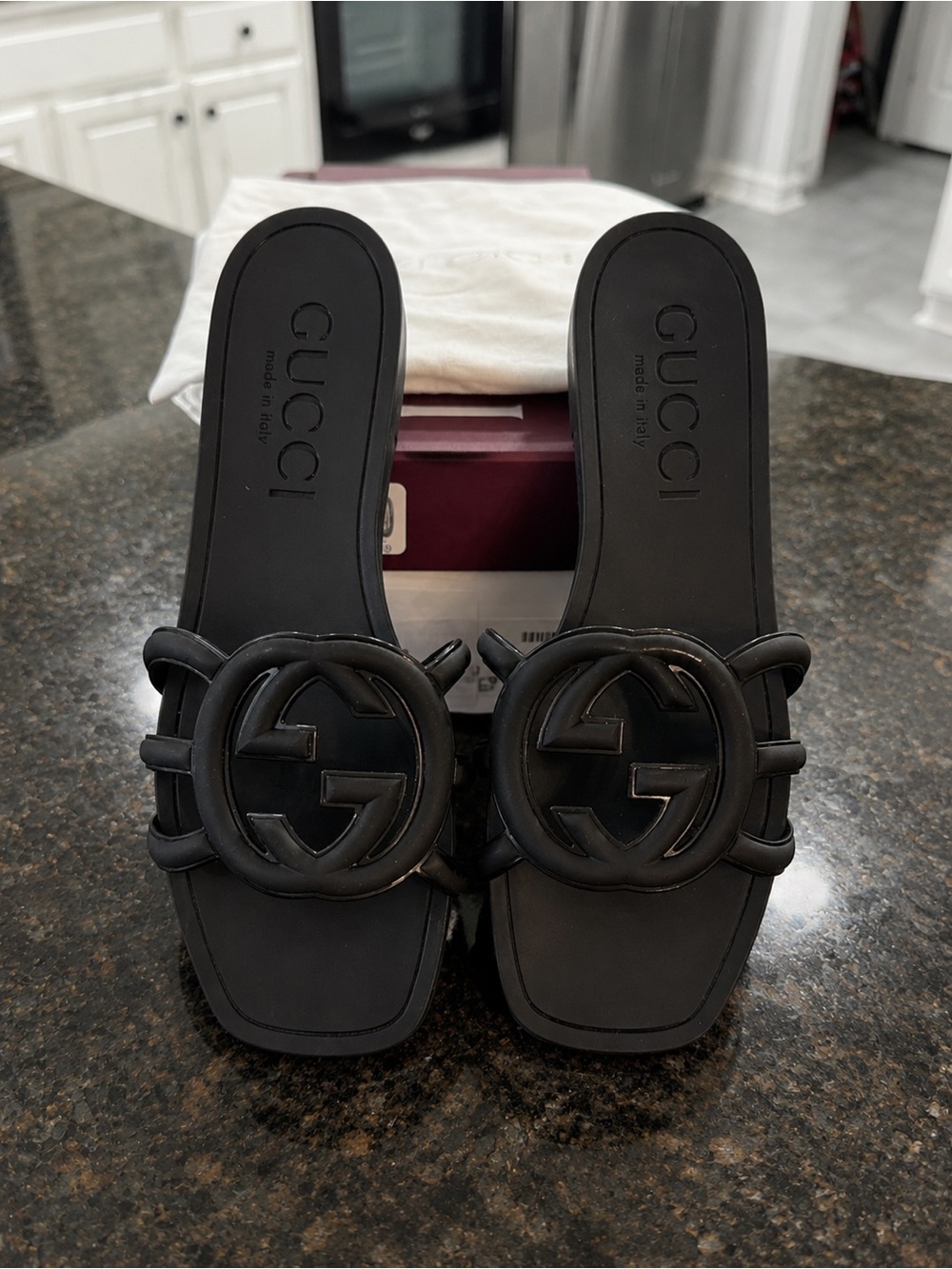 Gucci Interlocking G Slide Sandals